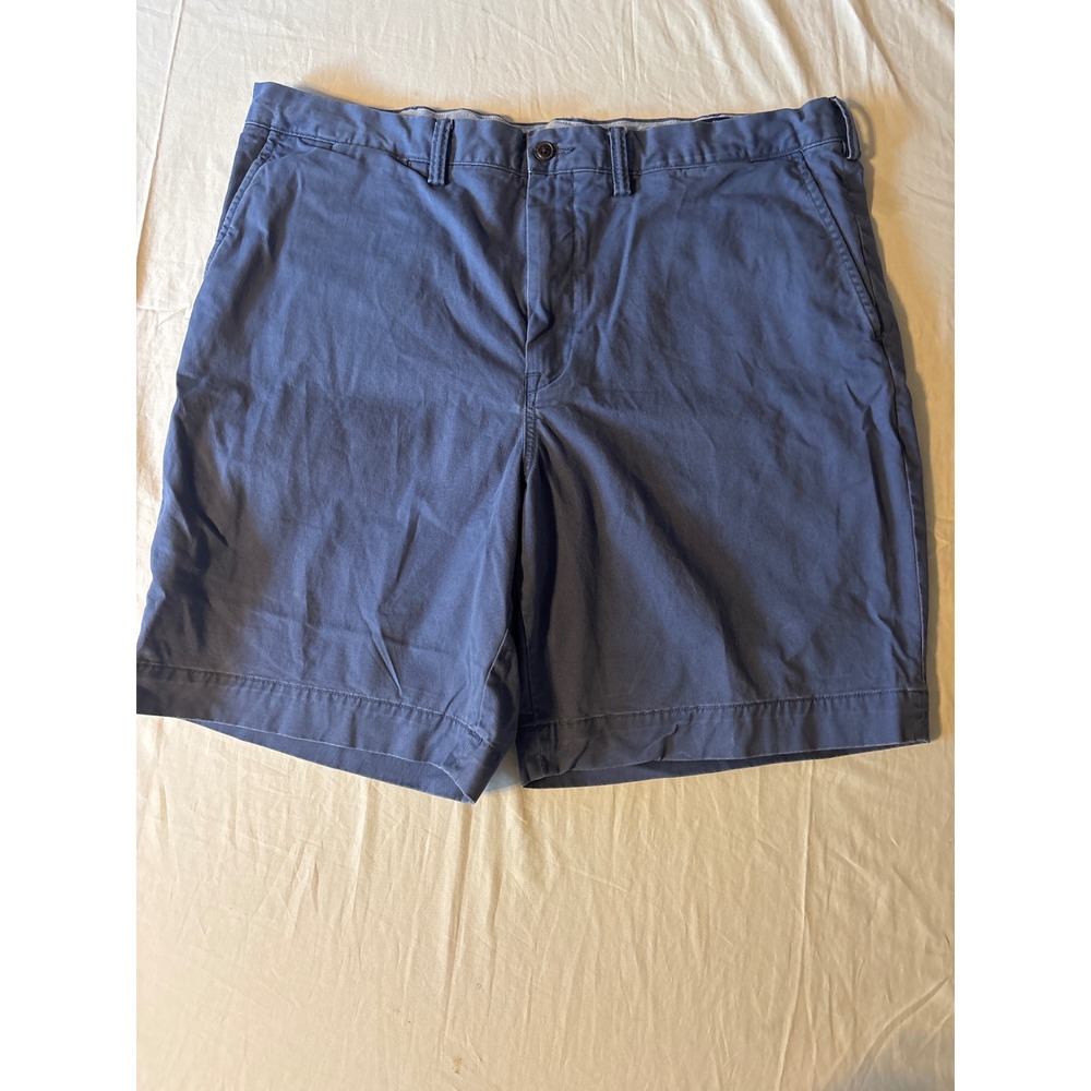 Polo Ralph Lauren Chino Shorts Mens 38 Blue Excellent Stretch Classic Fit Cotton